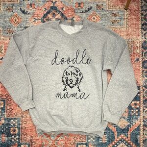 Gildan Gray Doodle Mama Crewneck Sweatshirt